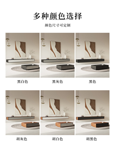 <span class=keywords><strong>Meuble</strong></span> <span class=keywords><strong>TV</strong></span> Noyer Bois Massif Suspendu, Combinaison Table Basse, Design Mural Moderne et Minimaliste - Product Image 6