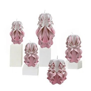 Handicraft Vintage Retro Carved Aromatherapy Candle Gift Set Food Grade <b>Paraffin</b> Wax Birthday Wedding Ambiance Fragrance - Product Image 4