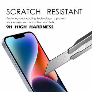 ฟิล์มกระจกนิรภัยสำหรับ iPhone 15 14 13 12 11 Plus Pro Max แบบใส HD 2.5D ป้องกันรอยขีดข่วน ป้องกันนิ้วมือ - Product Image 3