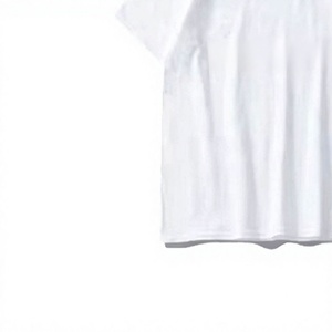 Custom Logo Printed Men <b>White</b> Cotton T-Shirt Short Sleeve O-Neck Casual Jersey Fit Regular Length T Shirt For Mens - Product Image 5
