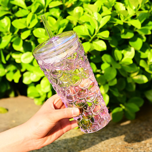 Bao gồm rơm Cốc chịu Nhiệt Trà Sữa Cốc công suất lớn, giá trị cao đầy màu sắc cá Quy mô mô hình Cốc Sáng Tạo - Product Image 4