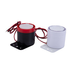 Buzzer piézoélectrique cylindrique filaire personnalisé, sirène à tonalité unique/à six tonalités, noir, alarme à haut niveau sonore, lumière ABS certifiée CE, résistant à l'eau - Product Image 3