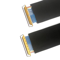 Câble coaxial micro LVDS IPPEX 20453-250T-03S 40 broches, assemblage avec âme en cuivre, certifié ISO9001, isolé en PVC pour ordinateur
