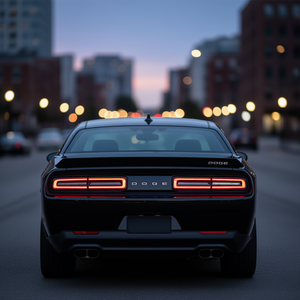 Aileron arrière style Dodge Challenger Demon en fibre de carbone finition mate 2008-2017 compatible - Product Image 2
