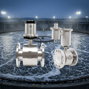Remote Electromagnetic <strong>Flow</strong> <strong>Meter</strong> Low-Power Digital <strong>Sensor</strong> with 4-20mA RS485 <strong>Pulse</strong> <strong>Output</strong> for Long-Distance Water Monitoring - Product Image 1