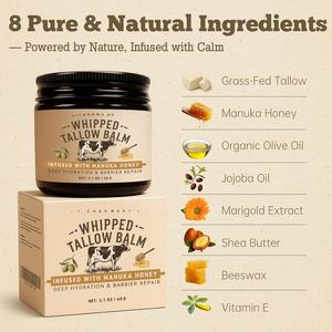 Увлажняющий, восстанавливающий и отбеливающий ночной крем для лица для мужчин с кремом из сливок травяного откорма, натуральным медом и эффектом OEMWhipped. - Product Image 2