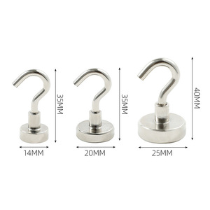 Magnetic <b>Hooks</b> 14mm 20mm 25mm Self-Adhesive Nail-Free For <b>Kitchen</b> Cabinet Door Wall Mount Storage - Product Image 4