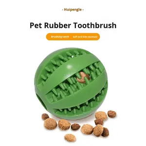 Vriendelijke Rubberen Hondenspeelgoed Traktatie-Verstrekking Kauwbal Duurzaam Kauwen En Tandverzorging Watermeloenvorm Om Te Spelen - Product Image 3