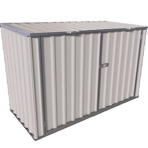 Caja de almacenamiento de bicicleta de metal resistente al agua para muebles de exterior, armario para bicicleta, armario para bicicleta, estante - Product Image 5