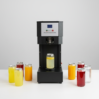 Machine de scellage électrique entièrement automatique haute efficacité pour canettes et bouteilles PET de boissons, scellage à froid, contrôle numérique, économe en énergie