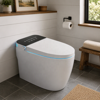 WC intelligent monobloc à chasse automatique avec bidet intégré et télécommande