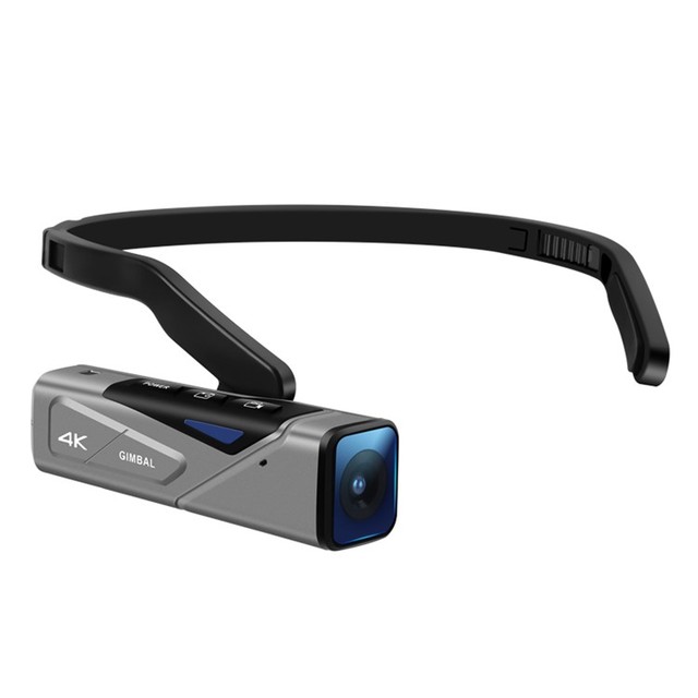 Factory Wholesale 4K Head Wearable Camera 2-AXIS Gimbal PTZ Wristband RC Optional