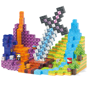 100 pezzi nuova fabbrica costruire il <span class=keywords><strong>mondo</strong></span> regali per bambini giocattoli educativi blocchi di costruzione magnetici giocattoli per bambini come regalo - Product Image 1