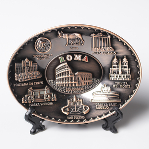 Fabrication en gros de souvenirs touristiques en métal 3D personnalisés de pays célèbres du monde entier, Qatar, Dubaï, Corée, <span class=keywords><strong>Italie</strong></span>, France, antique - Product Image 5