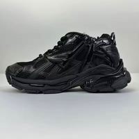 Chaussures noires de haute qualité pour hommes, baskets décontractées de créateur, chaussures de marche, chaussures de course pour hommes