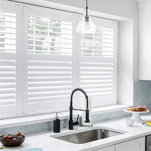 Vente directe d'usine Fenêtres intérieures en <span class=keywords><strong>bois</strong></span> et en PVC Volets en <span class=keywords><strong>bois</strong></span> Volets de plantation en <span class=keywords><strong>bois</strong></span> pour fenêtres - Product Image 3