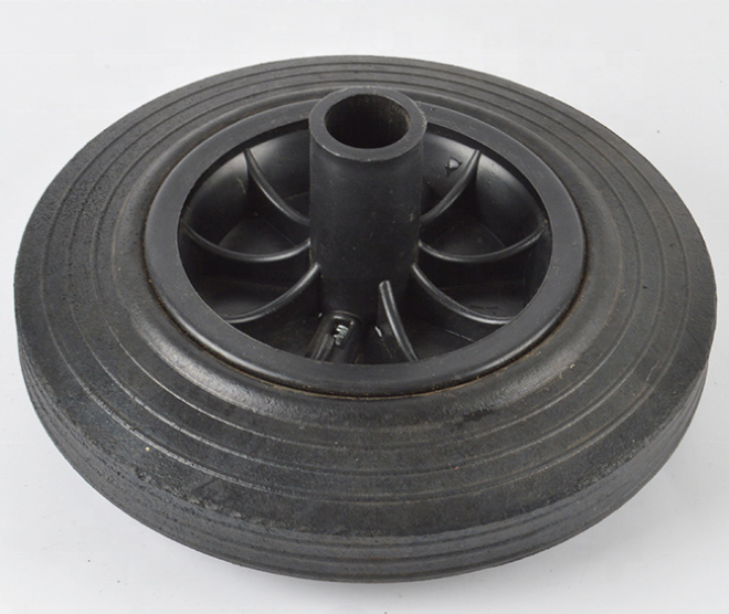 8 дюймов колеса из монолитной резины мусорная колесо мусоросборника