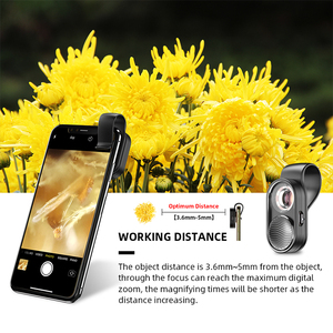 Objectif de caméra macro miniature universel <span class=keywords><strong>Apexel</strong></span> pour téléphone portable, rechargeable, objectif de microscope pour téléphone <span class=keywords><strong>100x</strong></span> - Product Image 3