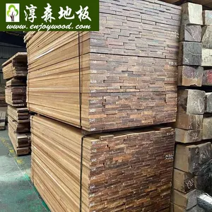 Tablón de madera maciza de teca de Burma, tablero de madera cruda para pisos, placa de chapa de madera, materia prima