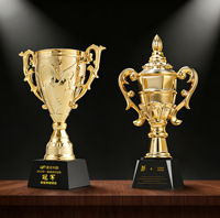 Trophée en alliage métallique de zinc en gros, fabriqué en Chine, personnalisable, coupe souvenir, médaille, plaque de récompense pour événements sportifs, de danse et de musique