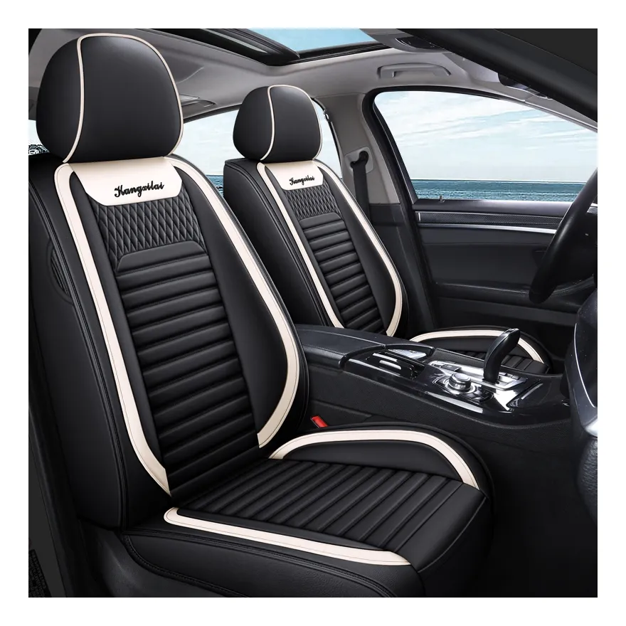 Top Selling Chair Protector Pvc Leather Universal Full Set Seat Covers For Car Seats