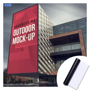 5m चौड़ाई मुद्रण योग्य बैनर फ्लेक्स प्रिंटिंग Frontlit बैकलिट पीवीसी फ्लेक्स बैनर रोल सामग्री के लिए फ्लेक्स बैनर आउटडोर विज्ञापन