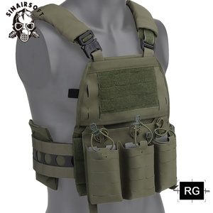 Gilet tactique porte-plaques FCPC V5 à dégagement rapide avec pochette d'insertion de chargeur avant et module à fermeture éclair arrière pour gilet de chasse - Product Image 3