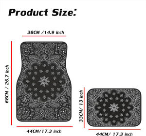 OEM Printed Design Universal Decorative <b>Car</b> Floor <b>Mats</b> All Weather Oriental Persian <b>Car</b> <b>Mats</b> 4 Pieces Set - Product Image 4