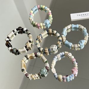 Bracelet en céramique de Jingdezhen Modè<span class=keywords><strong>le</strong></span> 1007, matériaux mixtes, inaltérable, style vintage, tendance et frais, tressé à la main, pour étudiantes - Product Image 1
