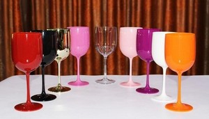 Copas de Champán de Plástico Acrílico Blancas, Reutilizables, Irrompibles, con Letras Imperiales, Nuevas de Fábrica OEM - Product Image 2