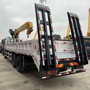 Grúa Montada en <span class=keywords><strong>Camión</strong></span> de <span class=keywords><strong>12</strong></span> <span class=keywords><strong>Toneladas</strong></span> con Plataforma Plana para Excavadora |   <span class=keywords><strong>Camión</strong></span> de Construcción Multiusos de Servicio Pesado 6x4 - Product Image 5