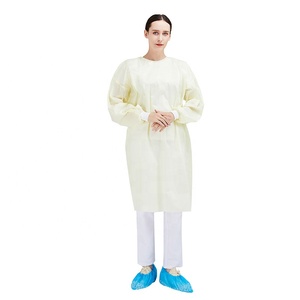 Robes jetables de chirurgien de robe d'isolement <span class=keywords><strong>non</strong></span> tissée chirurgicale de SMMS pour l'hôpital - Product Image 2