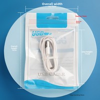 [Fabrikbestand Großhandel] Langlebige Unterhaltungselektronik Handy-Zubehör USB-Kabel Selbstversiegelnde Tasche Ladegerät-Kopf