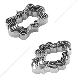 Vente chaude 6 pièces en acier inoxydable bénédiction cadre forme moule gâteau outils de cuisson <span class=keywords><strong>nuage</strong></span> forme Mousse <span class=keywords><strong>emporte</strong></span>-pièce - Product Image 1