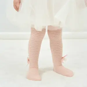 Vendita all'ingrosso collant per bambini ragazzi-Nuovi collant sottili in cotone leggings senza cuciture in maglia calzini lunghi per bambini calzini per collant per ragazze