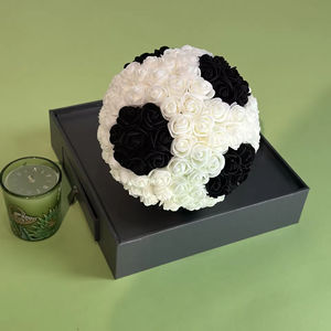 Flor de Rosa Artificial de la Temporada <span class=keywords><strong>FIFA</strong></span> 2026, Juguete de Fútbol con Forma de Mini Balón de Rosa, Decoración de Rosa Blanca, Regalo de Rosa Blanca, Decoración para Eventos - Product Image 4