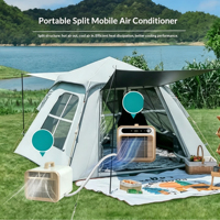 Climatiseur portable split 5000 BTU sans installation, télécommande, silencieux, mobile, avec R290 pour camping, voiture, tente, camping-car, voyage