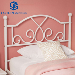 Lit simple en métal inspiré des princesses, robuste, taille twin, avec cadre blanc pur et solide, pour enfants et filles - Product Image 4