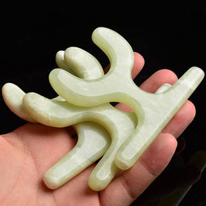 <span class=keywords><strong>Point</strong></span> de déclenchement limphatique Dreinage Pierre de jade Xiuyu Grattage Massage Réflexologie Guasha Masseur corporel Pierre de jade naturelle pour la douleur - Product Image 6
