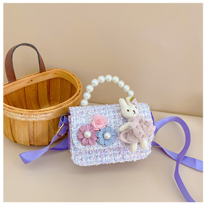 Borsa alla moda con Design elegante a tracolla per ragazze zaino con piccola ragazza di fiori - Product Image 3