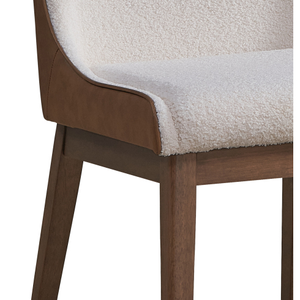 Chaises de salle à manger modernes capitonnées en bois pour la maison, le bureau, le salon et la chambre, meubles de restaurant pour salle à manger, lot de 2 - Product Image 5