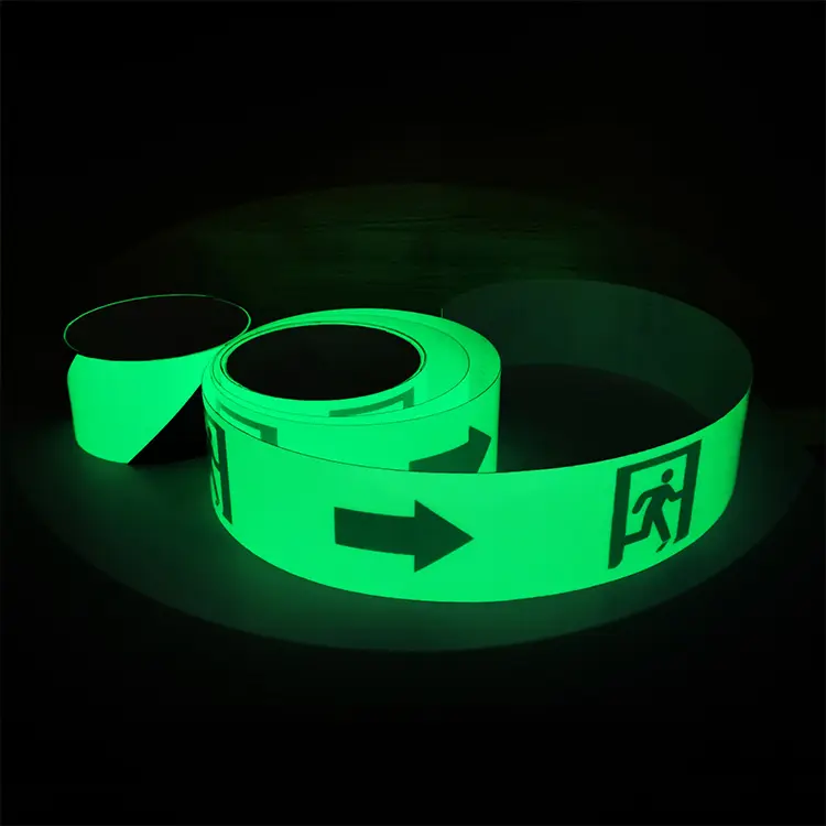 PVC stampabile night glow fotoluminescente Glow in the dark acrilico foglio di tessuto segno