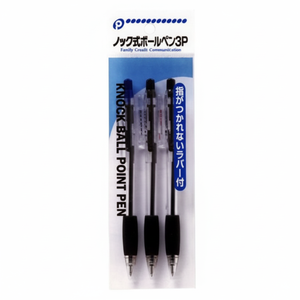 Penna a sfera retrattile nera 3P - Product Image 1