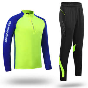 مخزون مريح طويل نصف سحاب سترات كرة القدم طية صدر السترة الركض جودة التدريب مجموعة الشتاء الدافئ معطف كامل الحجم - Product Image 3