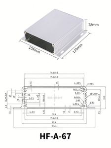 EBM Aluminium <b>Enclosure</b> IP54 Junction Box Wall Mount Custom Electronic <b>Enclosure</b> with Heatsink and Pcb Extrusion Case - Product Image 5