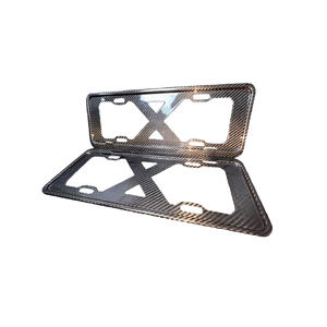 Cadre de plaque d'immatriculation en fibre de carbone personnalisé Cadre de plaque d'immatriculation adapté à tous les modèles BMW adapté à BMW pour Mercedes-Benz - Product Image 1