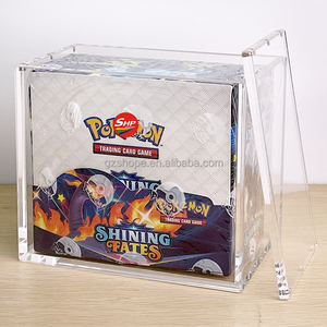 ฝาครอบแม่เหล็กอะคริลิค SHP Sale สำหรับกล่องบูสเตอร์ PTCG Mega Evolution Chaos Rising รุ่นภาษาอังกฤษ มุมโค้งมน หนา 6 มม. กล่องอะคริลิค - Product Image 1