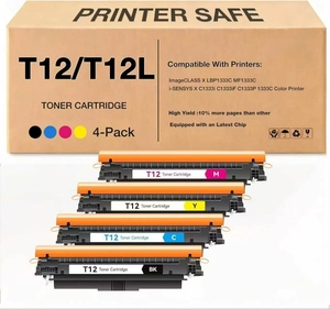 Cartuccia Toner T12 T12L Sostitutiva per Canon T12 T12BK T12C T12M T12Y - Product Image 1