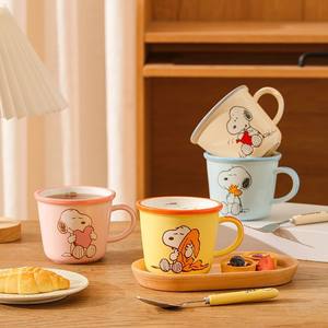 Taza de Cerámica Snoopy de 300 ml con Asa, Diseño de Dibujos Animados, para Regalo Estudiantil, Primavera 2025 - Product Image 3