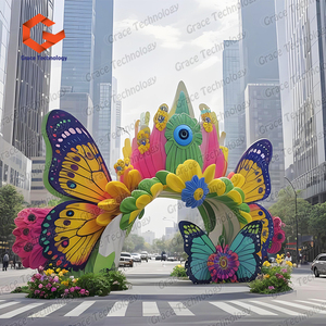 Paredes de Fondo Inflables Gigantes con Forma de Mariposa para Decoración de Escenarios de Conciertos, Festivales de Música y DJs - Product Image 6